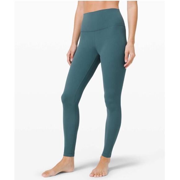 Lululemon Align Pant Legging Desert Teal Green Stretch 31" High Rise Yoga Size 6 - Picture 1 of 10